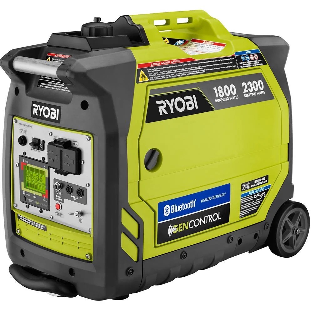 RYOBI 2,300W Bluetooth inverter generator available to rent in Santa Cruz